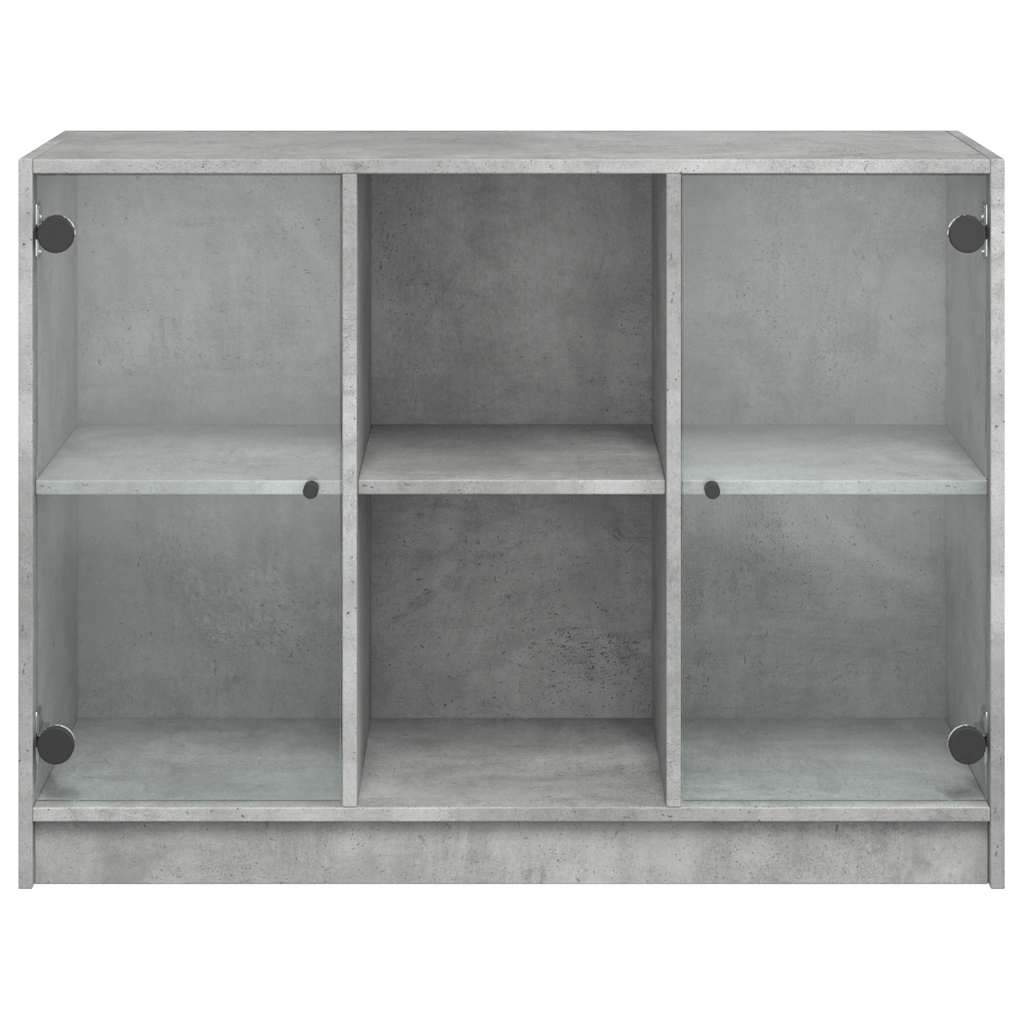 Komoda siva boja betona 102x37x75,5 cm od konstruiranog drva