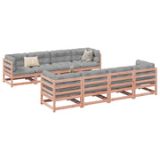 9-dijelni set vrtnih sofa od masivne duglazije i jelovine