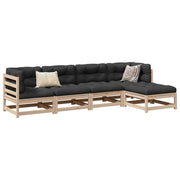 5-dijelni set vrtnih sofa od masivne borovine