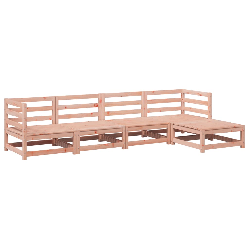 5-dijelni set vrtnih sofa od masivnog drva duglazije