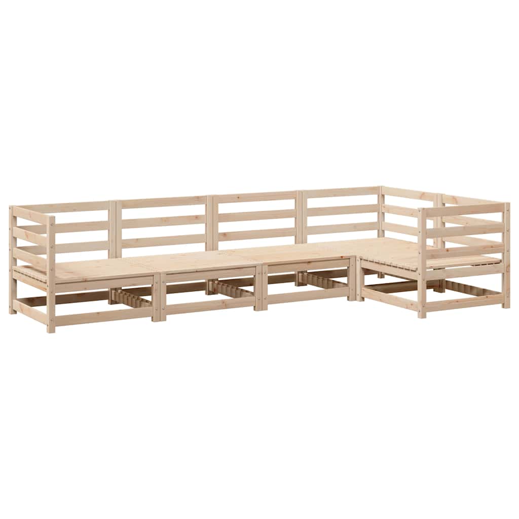 5-dijelni set vrtnih sofa od masivne borovine