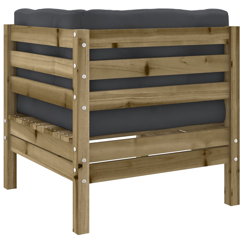 5-dijelni set vrtnih sofa s jastucima od impregnirane borovine