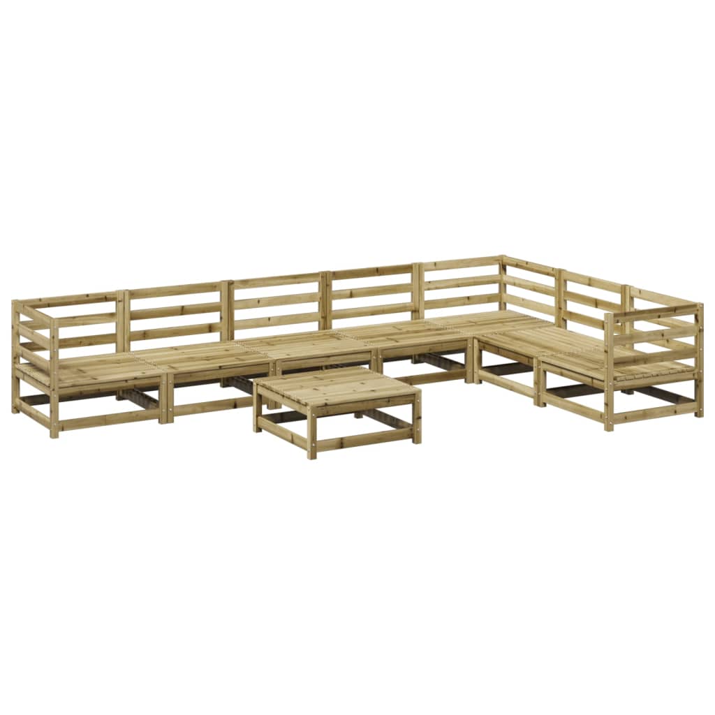 8-dijelni set vrtnih sofa od impregnirane borovine