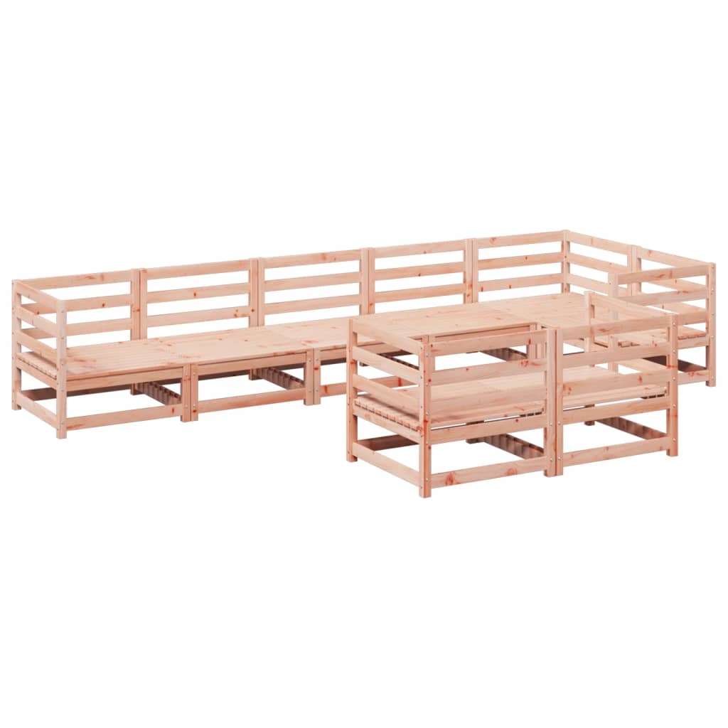 8-dijelni set vrtnih sofa od masivnog drva duglazije
