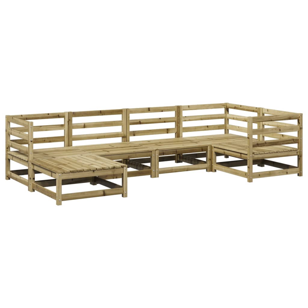 6-dijelni set vrtnih sofa od impregnirane borovine