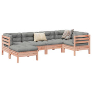 6-dijelni set vrtnih sofa od duglazije i jelovine s jastucima