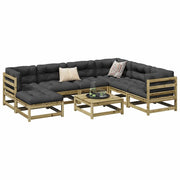 8-dijelni set vrtnih sofa od impregnirane borovine
