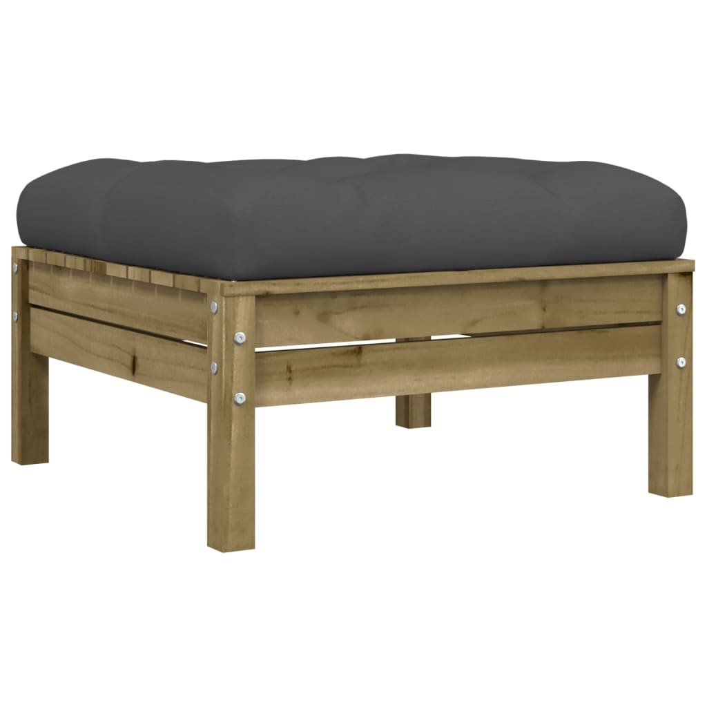10-dijelni set vrtnih sofa s jastucima od impregnirane borovine