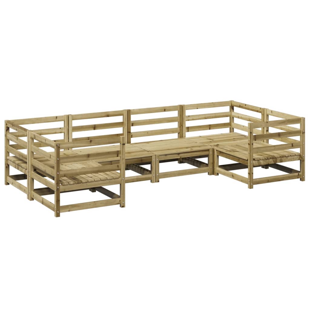 6-dijelni set vrtnih sofa od impregnirane borovine