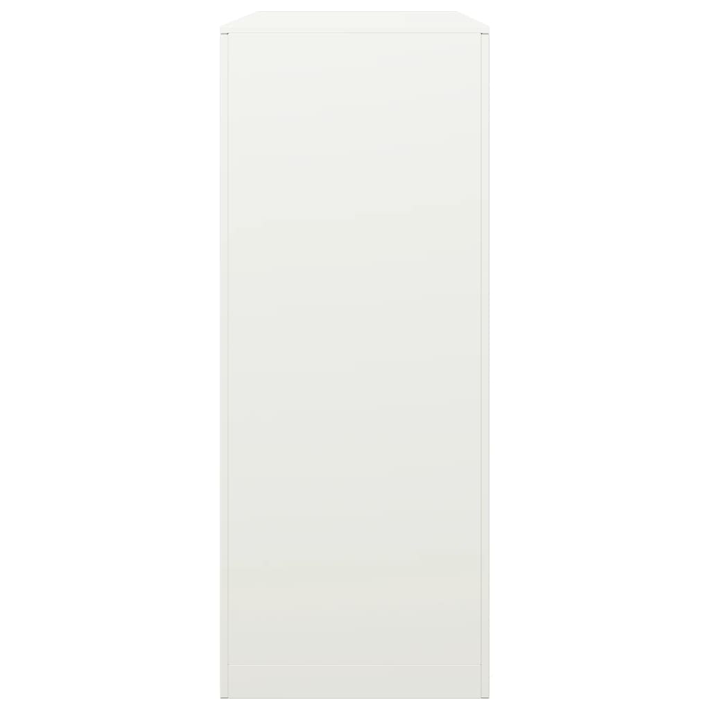 Stalak za drva za ogrjev bijeli 100x40x100 cm čelični