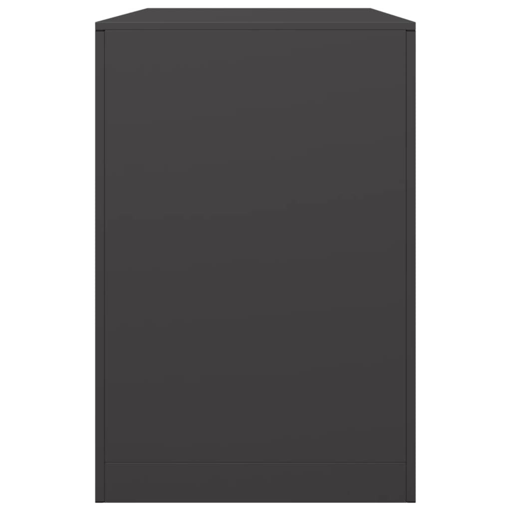 Stalak za drva za ogrjev crni 100x40x60 cm čelični