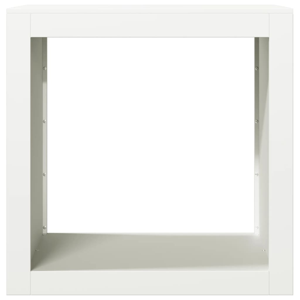 Stalak za drva za ogrjev bijeli 60 x 40 x 60 cm čelični