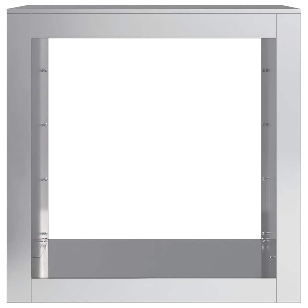 Stalak za drva za ogrjev 60 x 40 x 60 cm od pocinčanog čelika