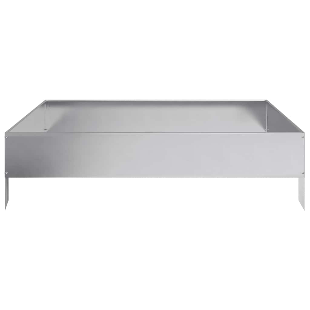 Vrtna posuda za sadnju 100x100x26 cm pocinčani čelik