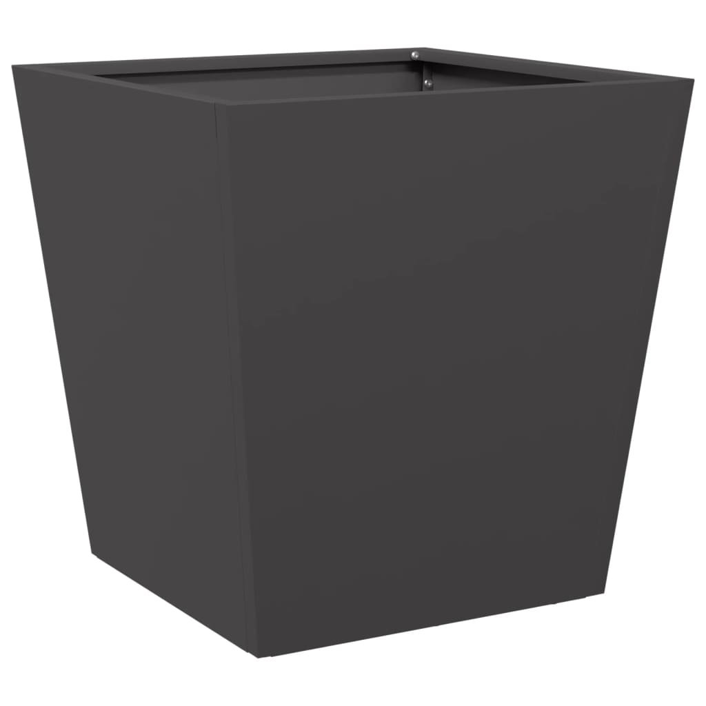 Vrtna sadilica crne 40x40x40 cm čelična