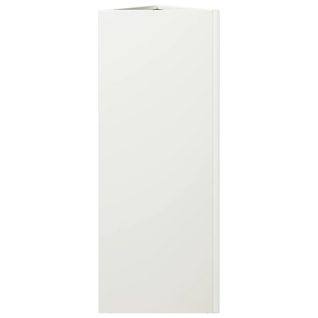 Vrtna sadilica bijela trokutasta 30 x 26 x 75 cm čelična