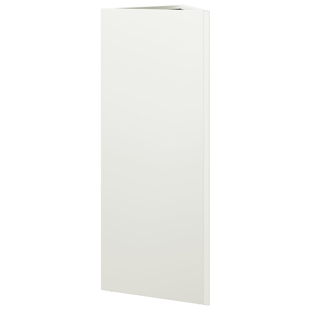 Vrtna sadilica bijela trokutasta 30 x 26 x 75 cm čelična