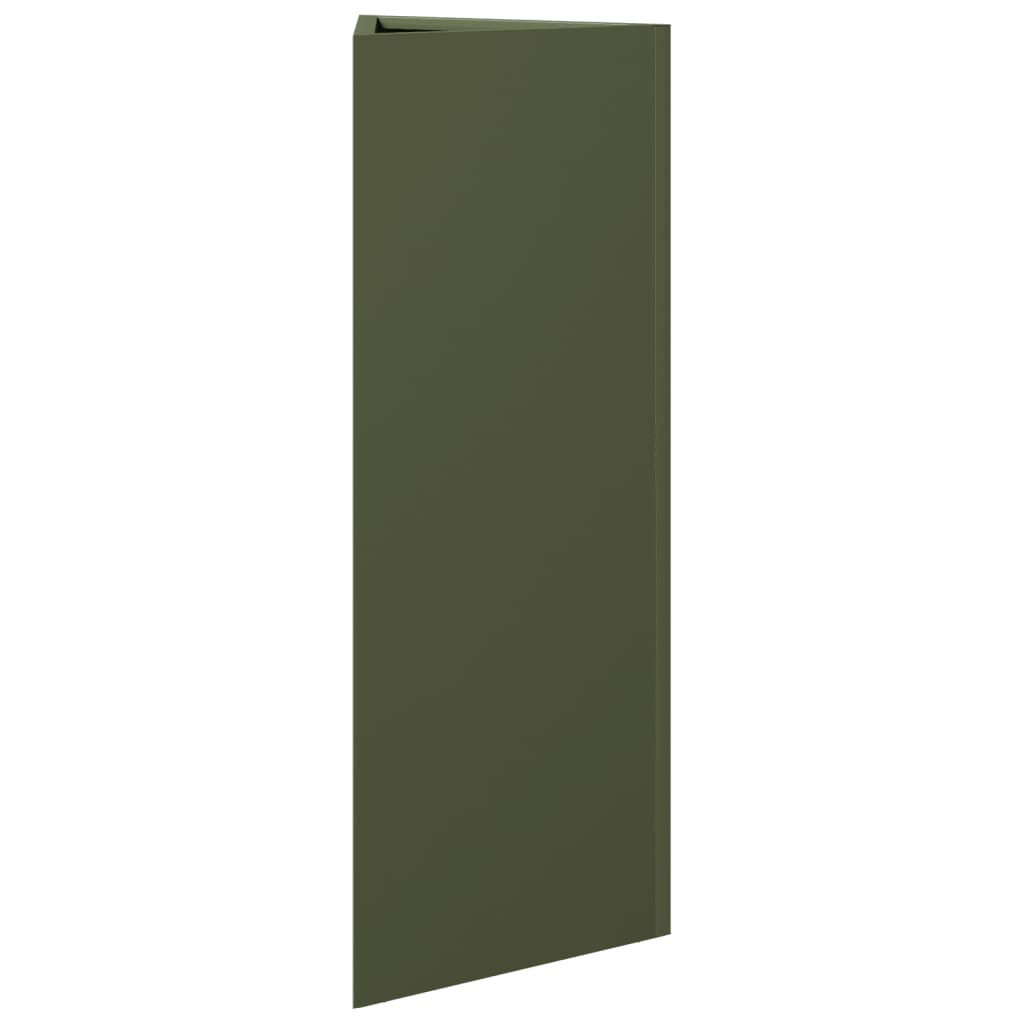 Vrtna sadilice 2kom maslinastozelena 30x26x75 cm čelična