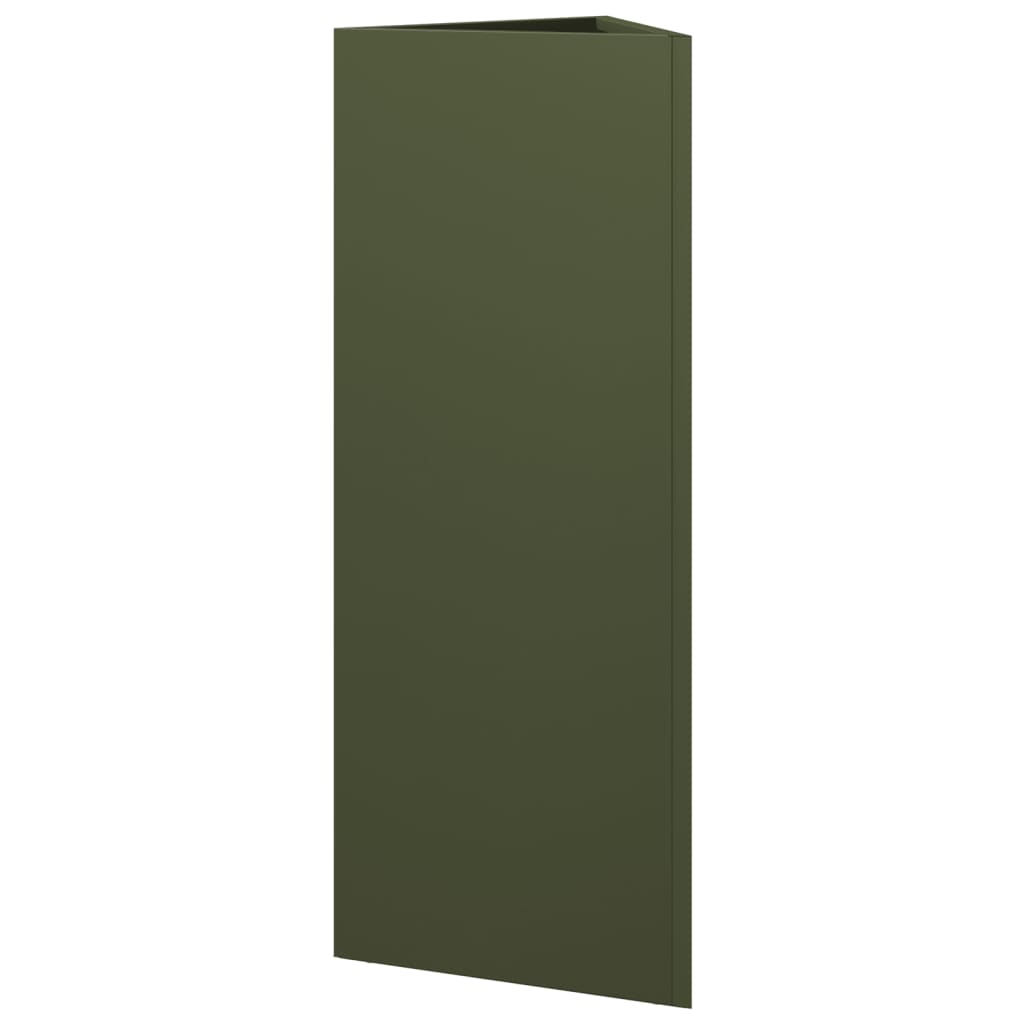 Vrtna sadilice 2kom maslinastozelena 30x26x75 cm čelična