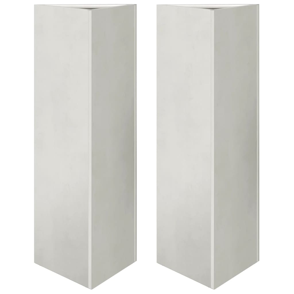 Vrtne sadilice 2kom trokutasta 30x26x75cm od nehrđajućeg čelika