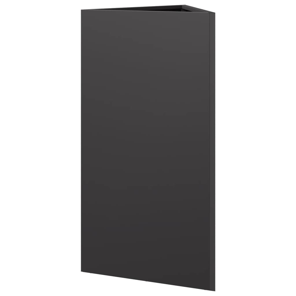 Vrtna sadilica crna trokutasta 40x34,5x75 cm čelična