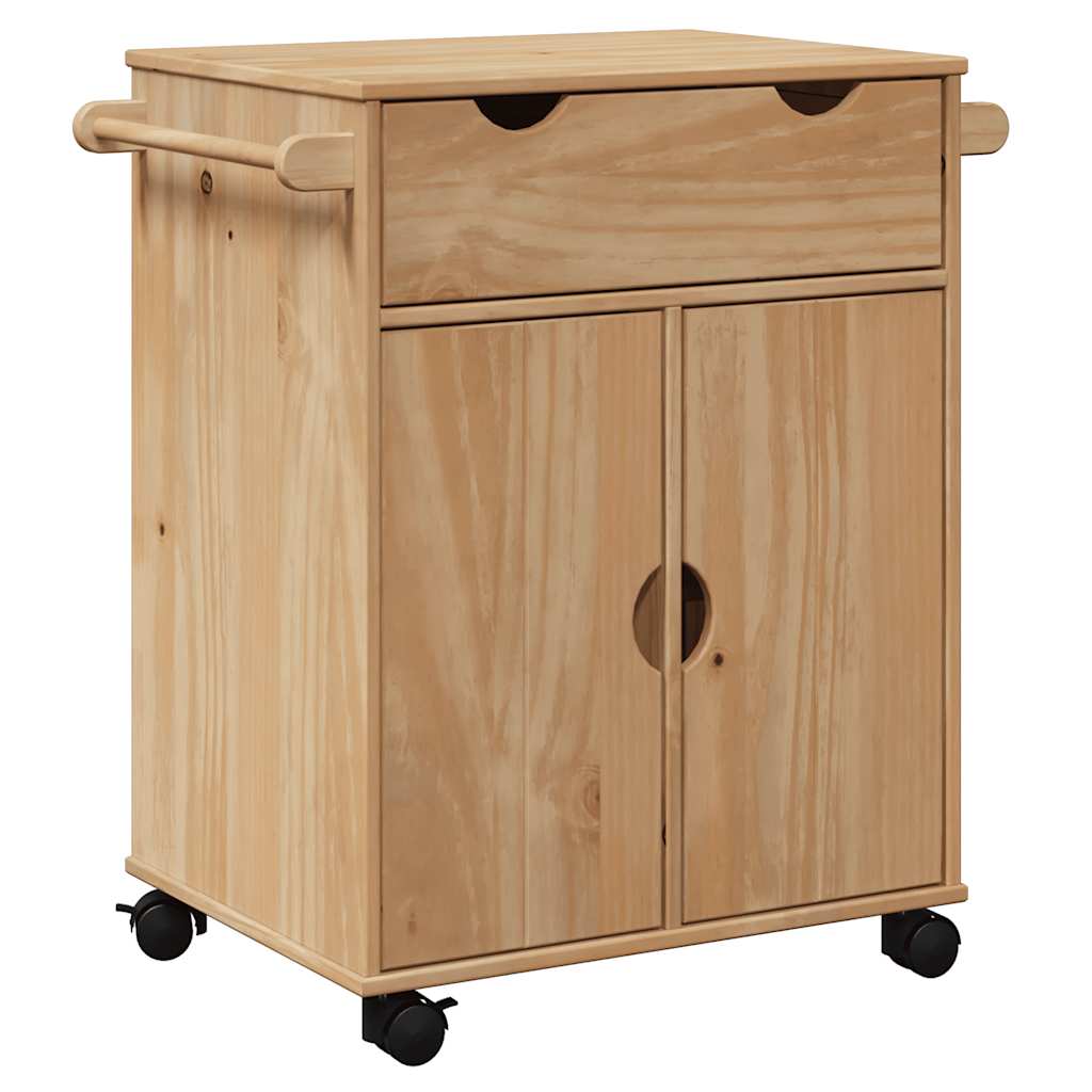 Kuhinjska kolica OTTA 59 x 45 x 80 cm od masivne borovine