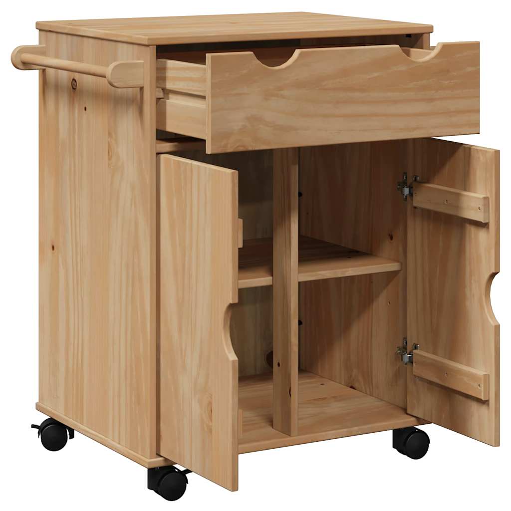 Kuhinjska kolica OTTA 59 x 45 x 80 cm od masivne borovine