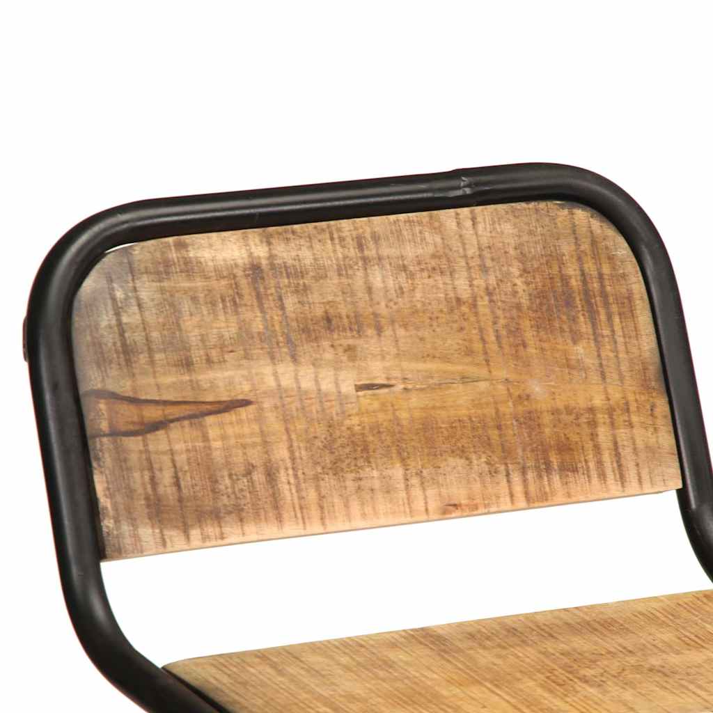 Barske stolice 2 kom 46x35,5x80 cm puno drvo grubo mango