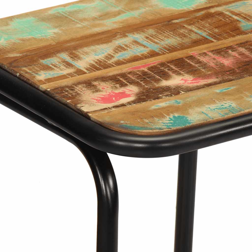 Barski stolci 2 kom 46x35,5x80 cm masivnog obnovljenog drva