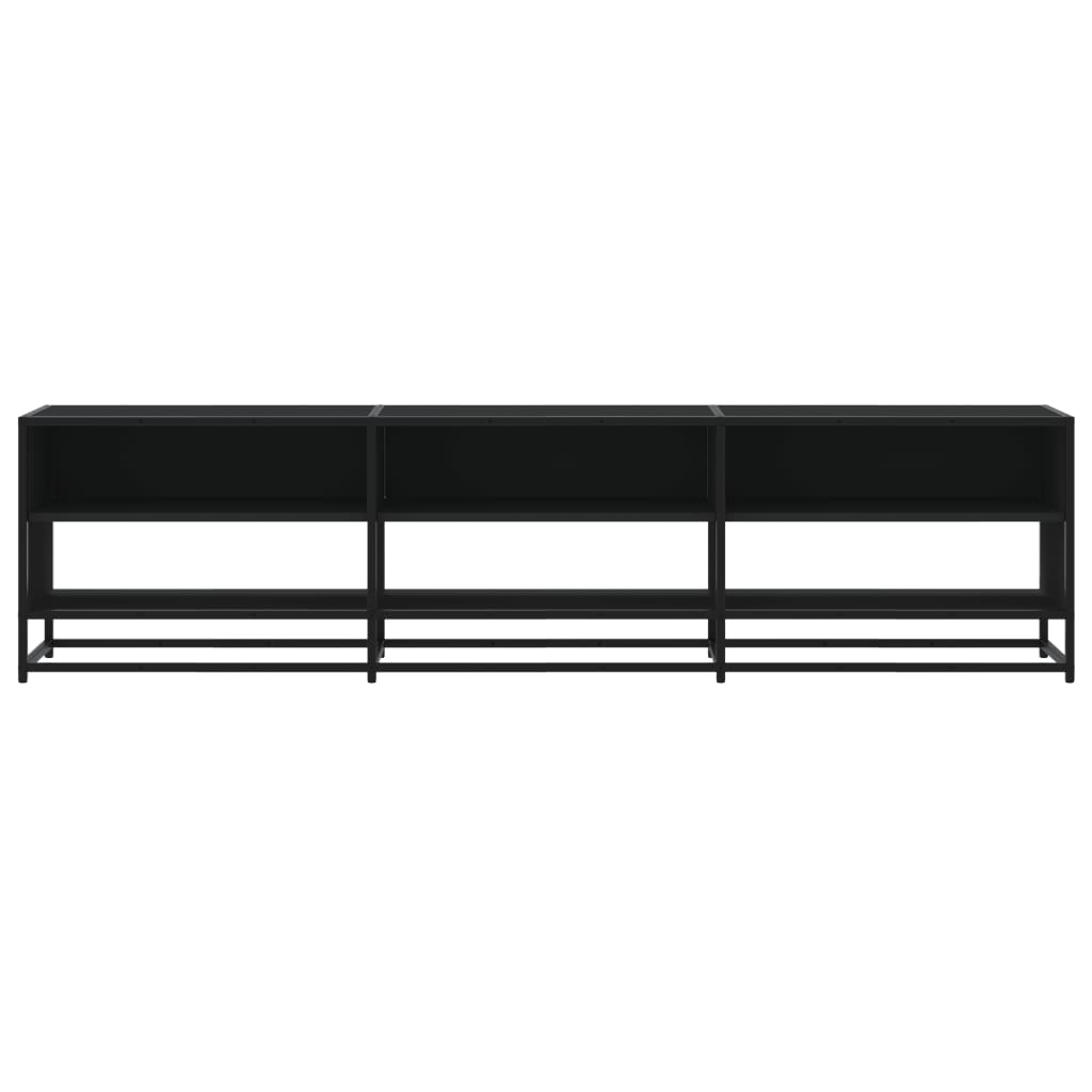 TV ormarić crni 180x40x46 cm od konstruiranog drva