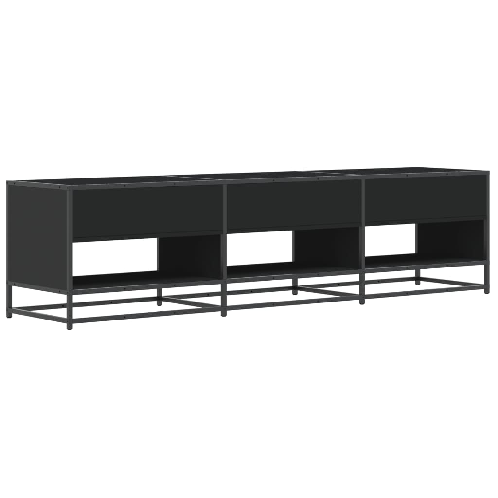 TV ormarić crni 180x40x46 cm od konstruiranog drva