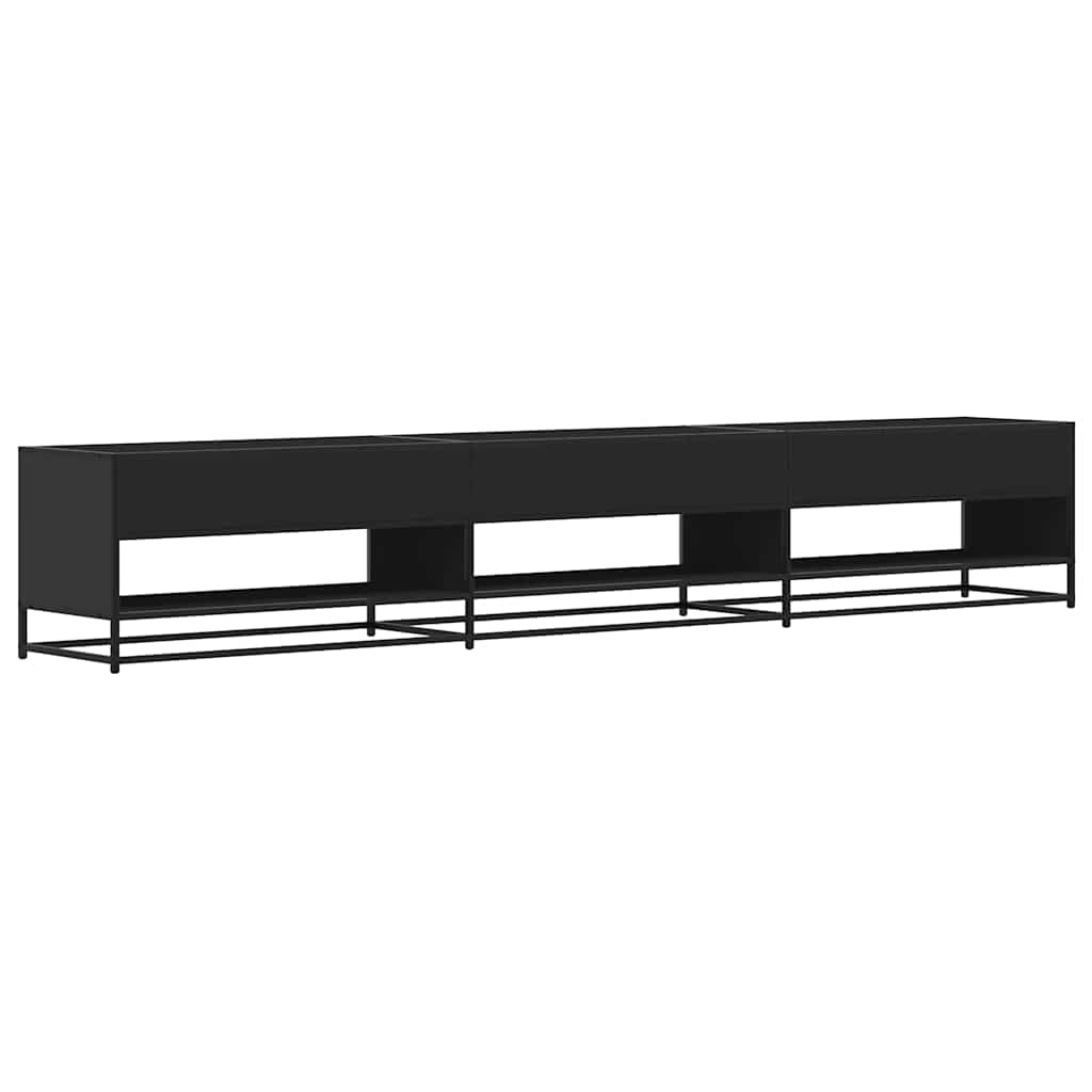 TV ormarić crni 270x40x46 cm izrađeno drvo