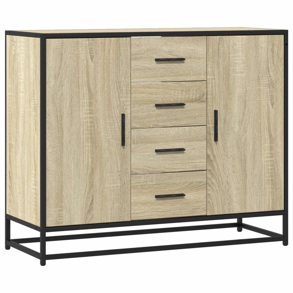 Komoda sonoma hrast 92x35x76 cm izrađeno drvo