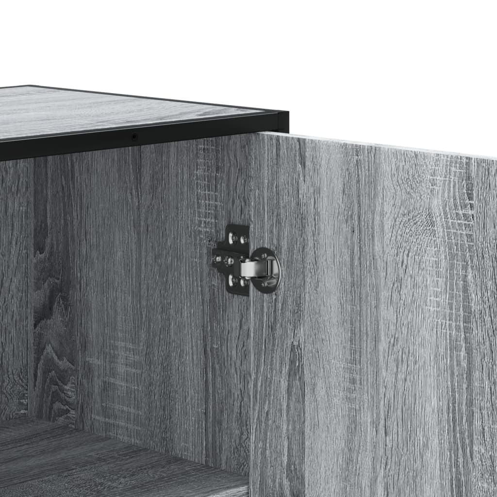 Visoka ploča siva Sonoma 68x35x139 cm Konstruirano drvo