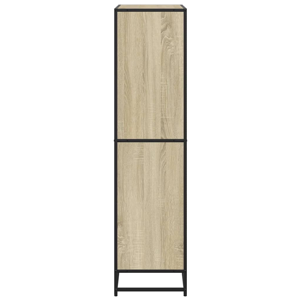 Polica za knjige sonoma hrast 80,5x35x139 cm izrađeno drvo