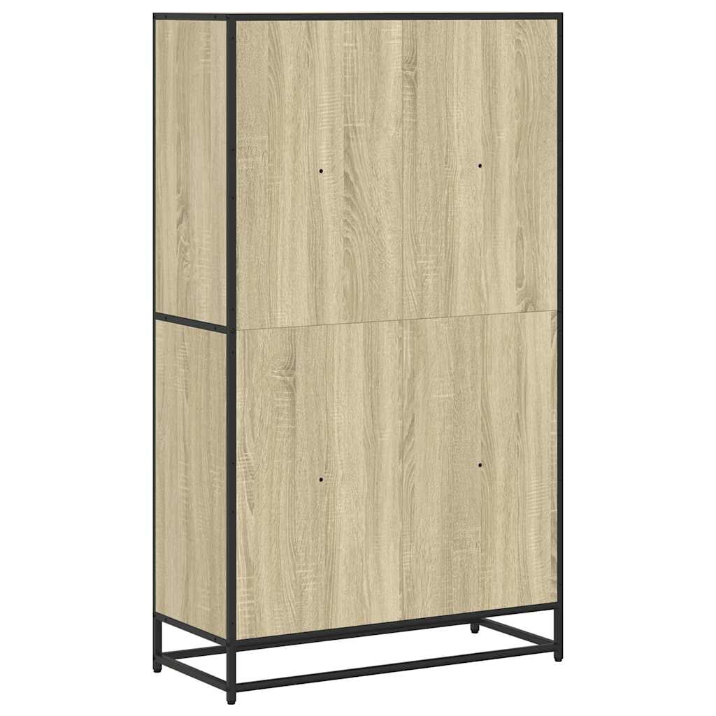 Polica za knjige sonoma hrast 80,5x35x139 cm izrađeno drvo