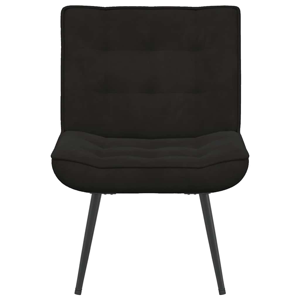 Stolica za opuštanje crna 64x74x84 cm baršun