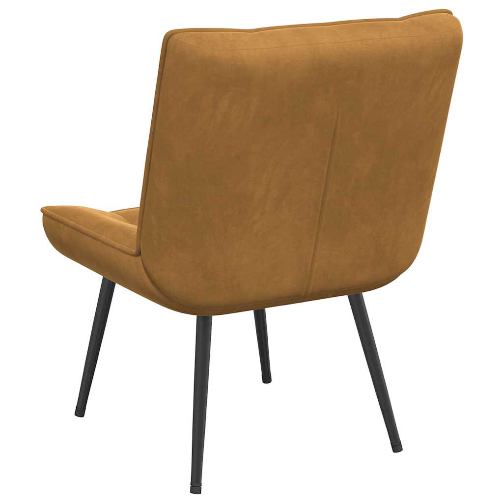 Stolica za opuštanje smeđa 64x74x84 cm baršun