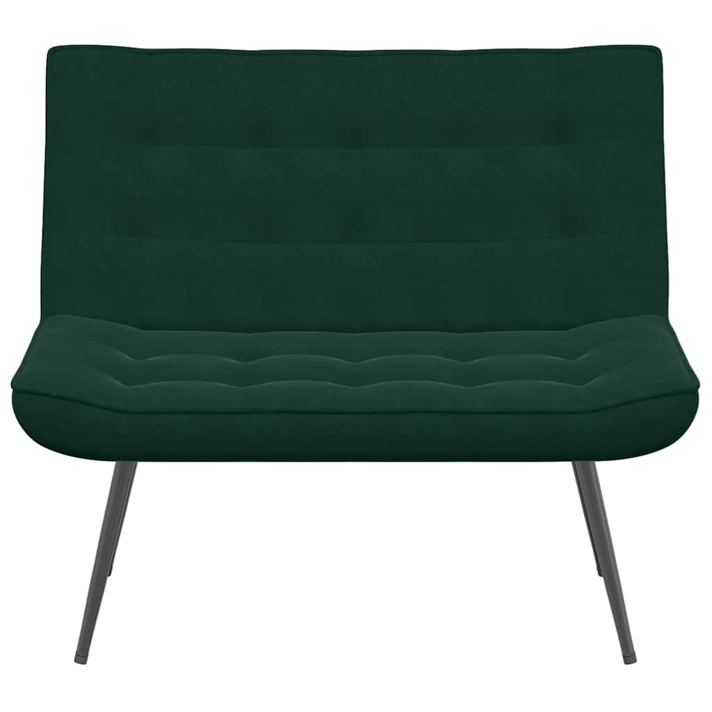 Klupa tamnozelena 110x74x84 cm baršun