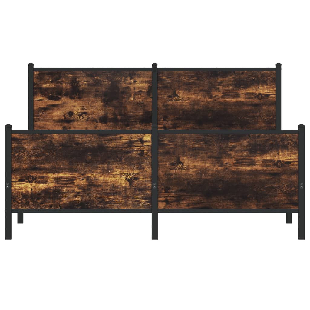 Metalni okvir kreveta bez madraca boja hrasta 160x200 cm