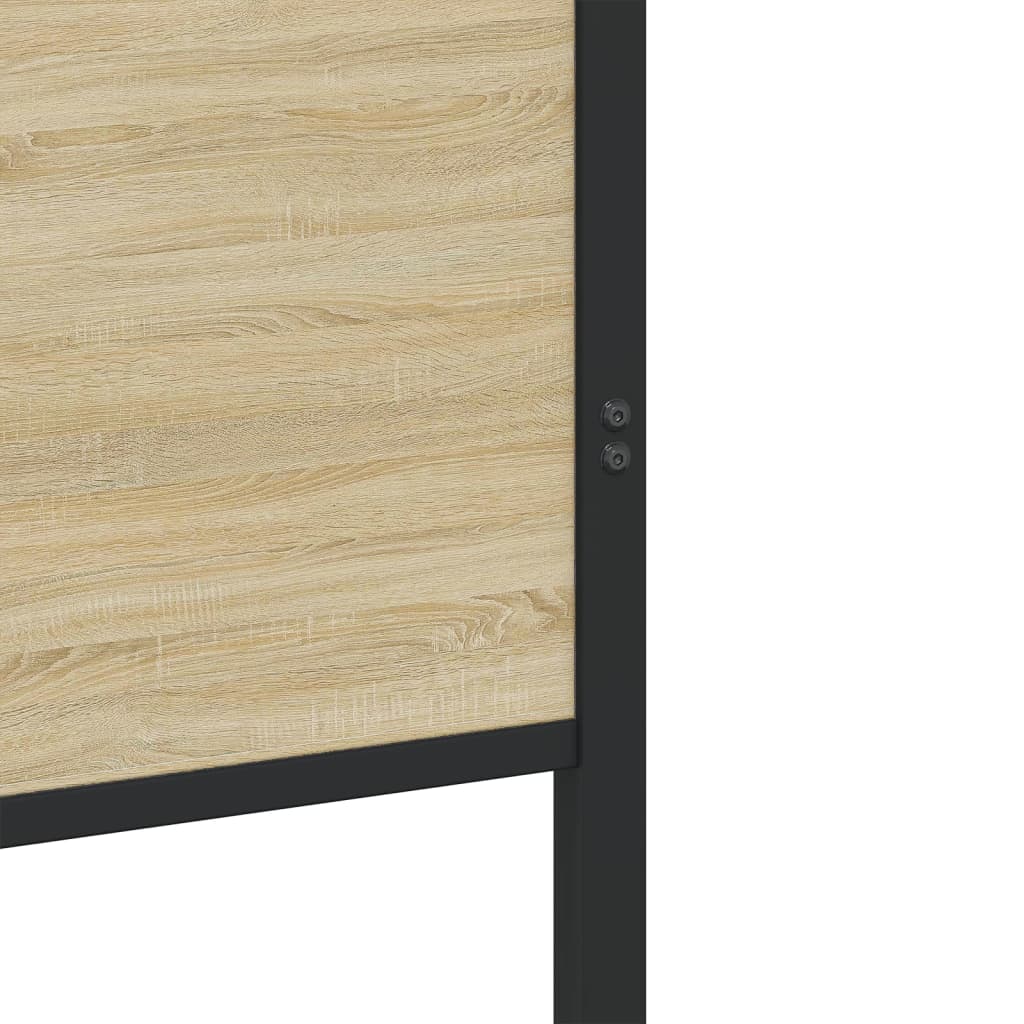 Metalni okvir kreveta bez madraca boja hrasta sonome 160x200 cm