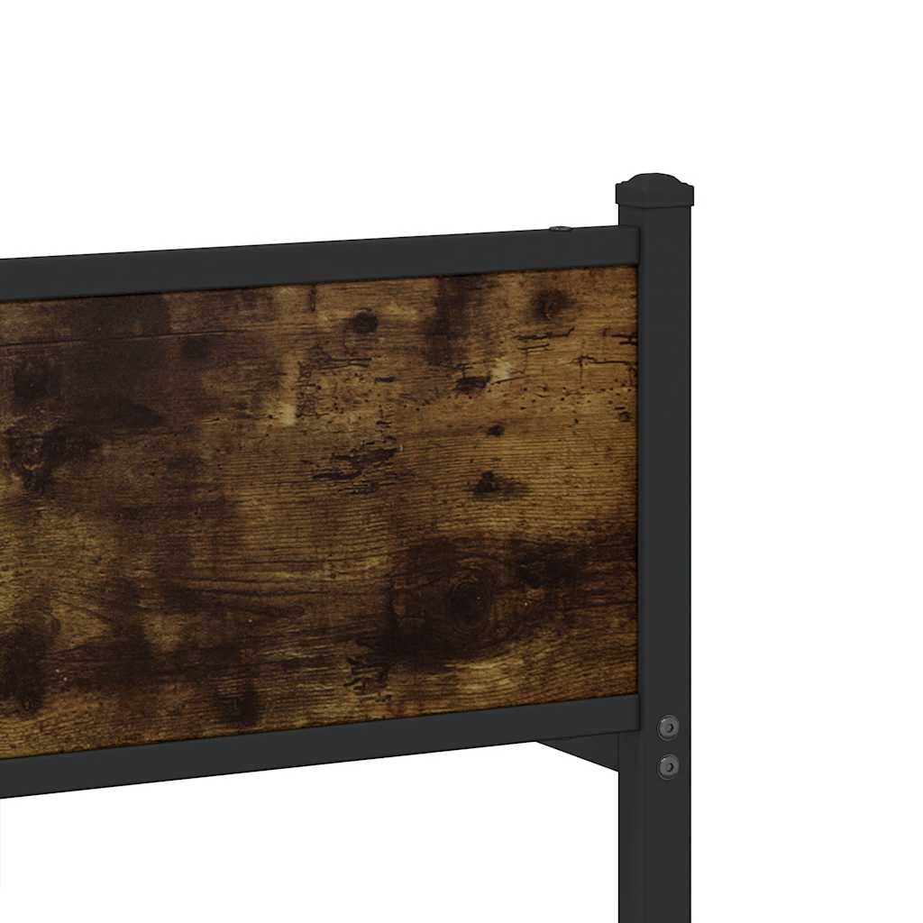 Metalni okvir kreveta bez madraca boja hrasta 193x203 cm