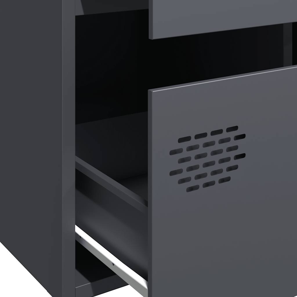 Visoka komoda antracit 68x39x101,5 cm od čelika