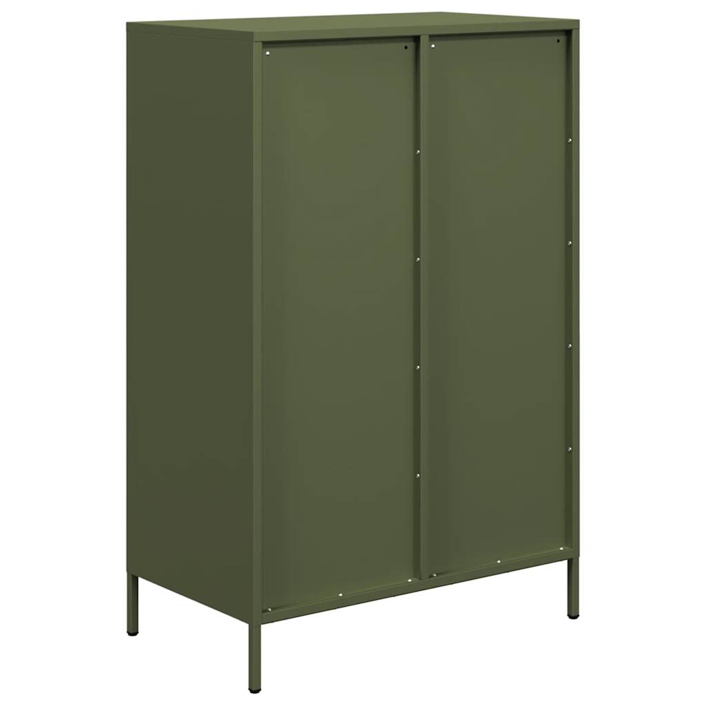 Visoka komoda maslinastozeleni 68x39x101,5 cm od čelika
