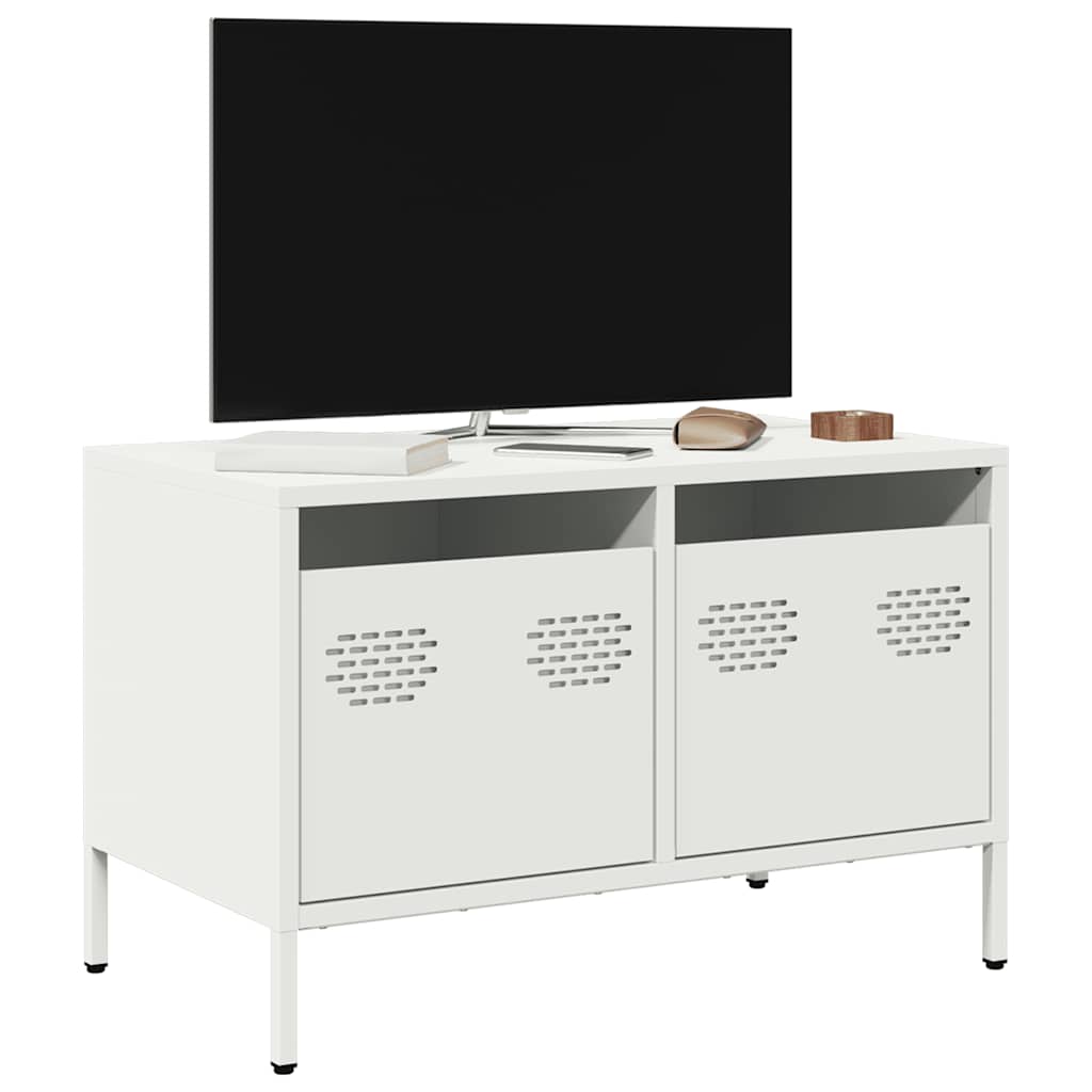 TV ormarić bijeli 68 x 39 x 43,5 cm hladno valjani čelik