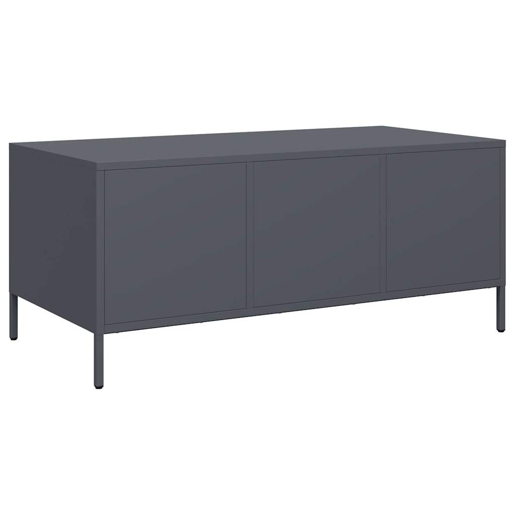 Stolić za kavu antracit 101,5x50x43,5 cm hladno valjanog čelika