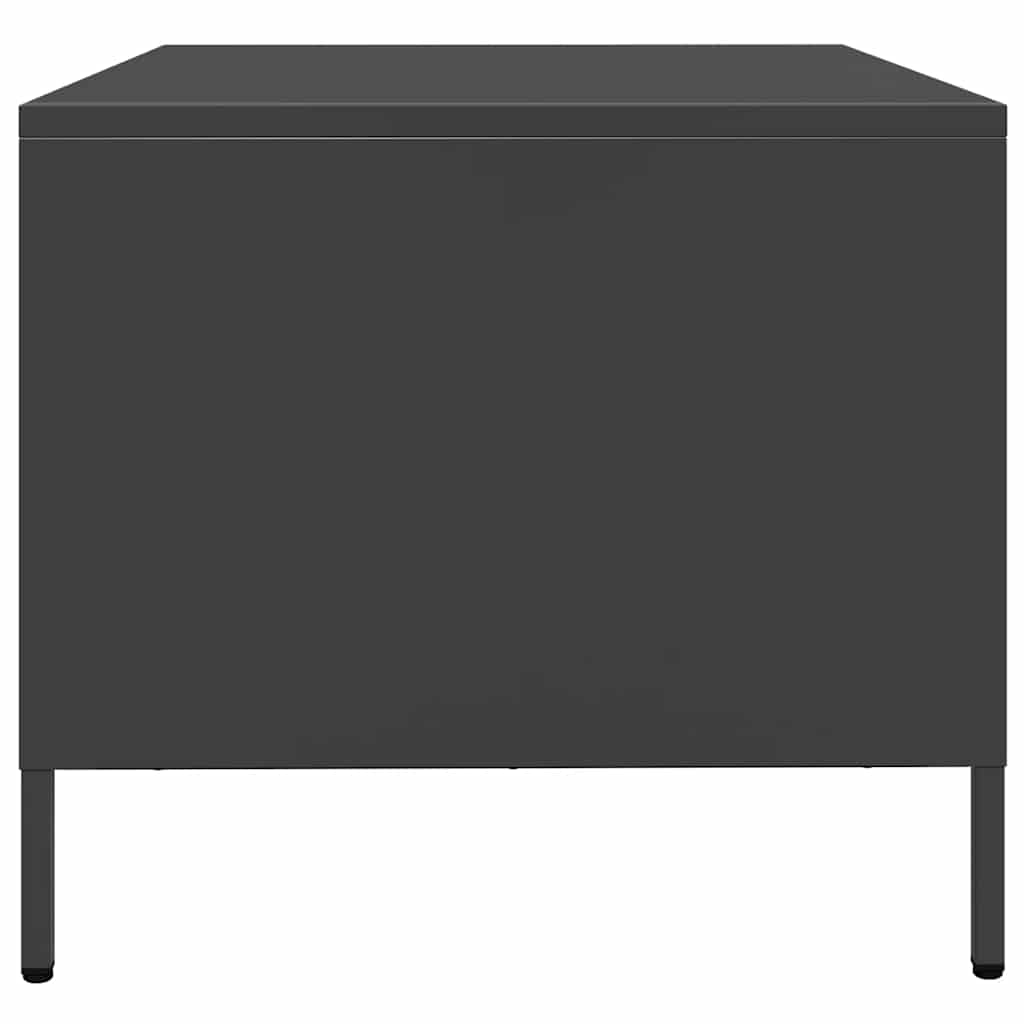Stolić za kavu crni 68,5x50x43,5 cm od hladno valjanog čelika