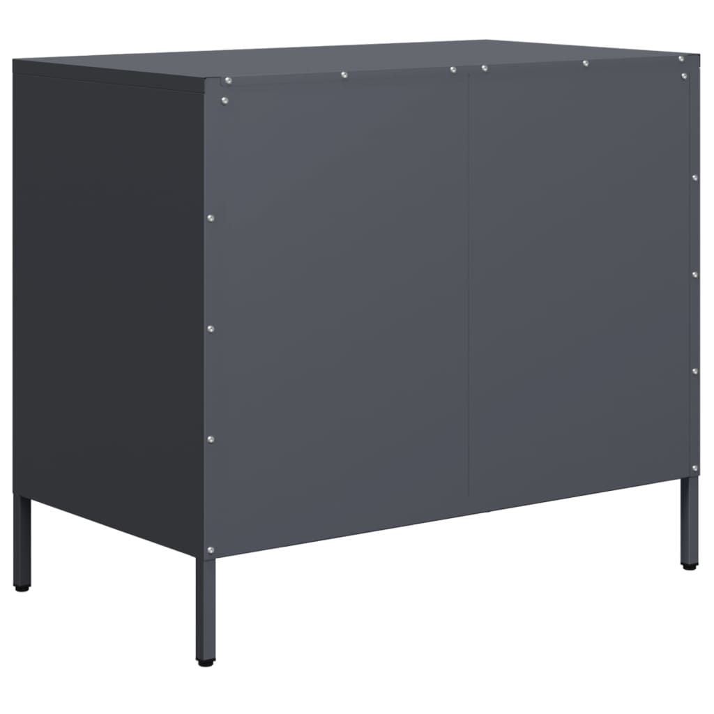 Komoda antracit 68x39x58,5 cm od hladno valjanog čelika