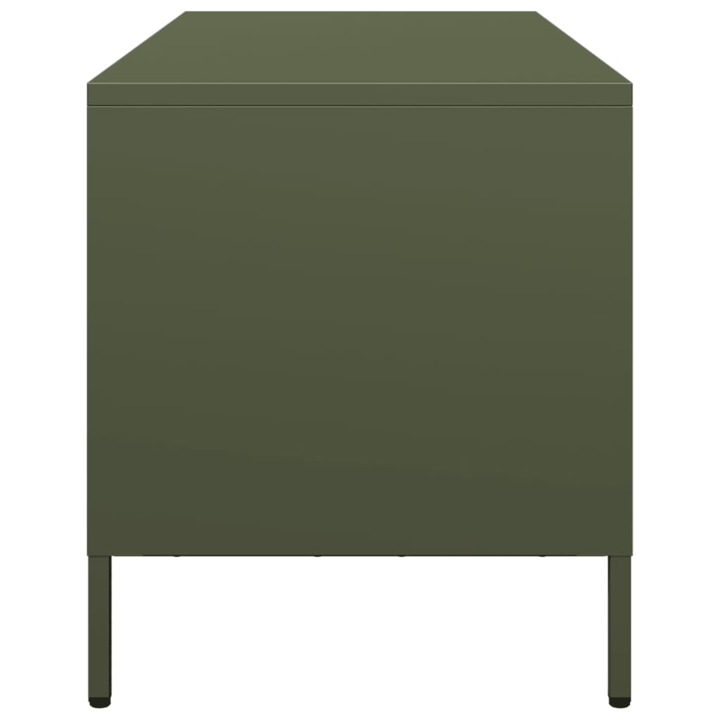 TV ormarić maslinastozeleni 101,5 x 39 x 43,5 cm čelični