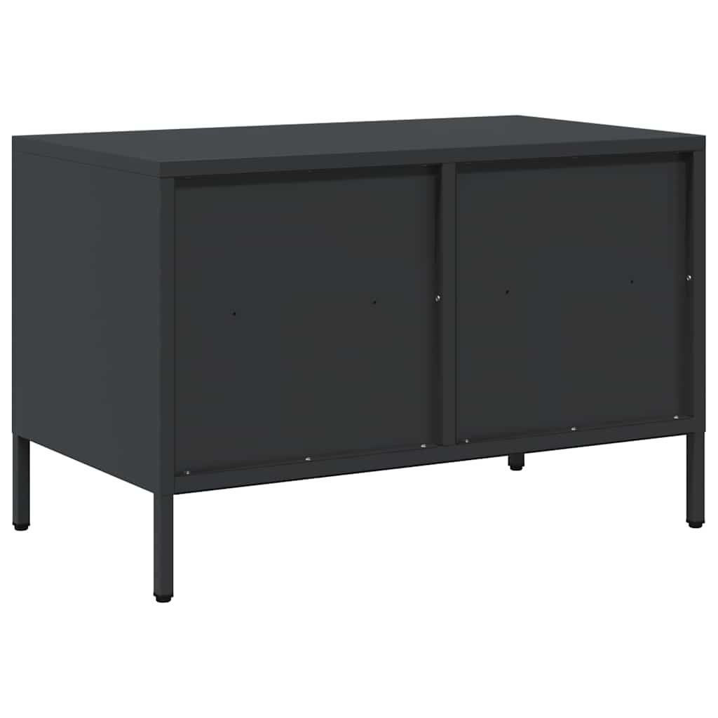 TV ormarić crni 68 x 39 x 43,5 cm hladno valjani čelik